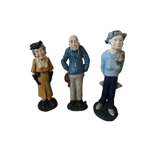 Hartford Crunkleton Set of 3 Senior Citizen Figurines - Picture 2 of 6